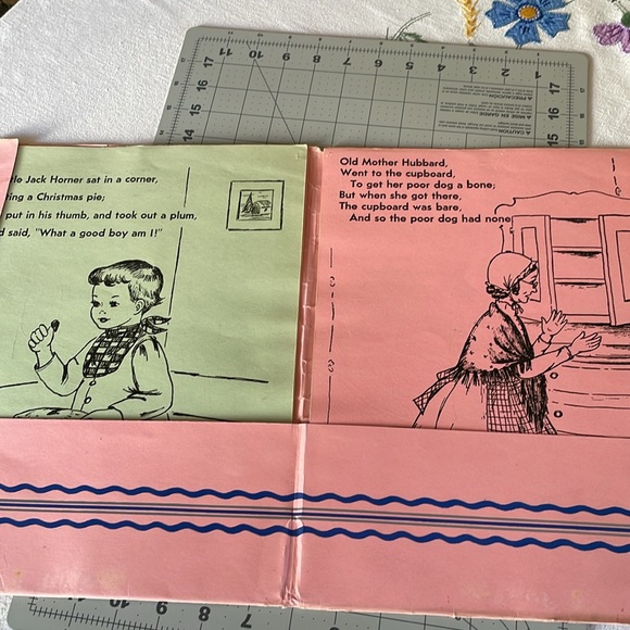 Vintage nursery/childs room wall decor, Mother Goose Rhymes, artist Ruth Karb - Picture 3 of 9